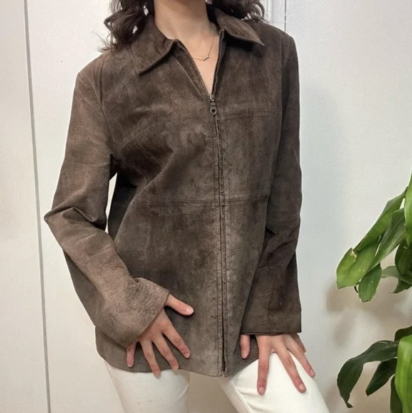 Vintage Brown Suede Jackets